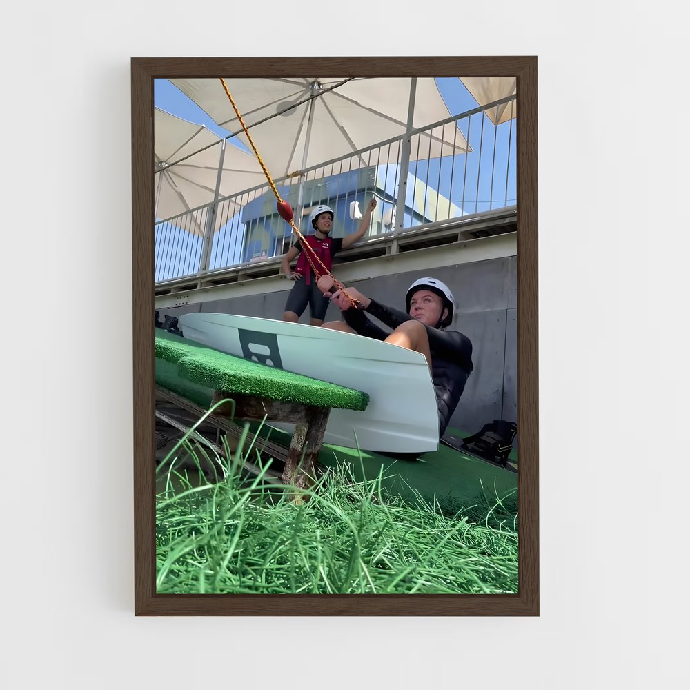 Poster Évasion en Barque – affiche Wakeboarding (vue 5)
